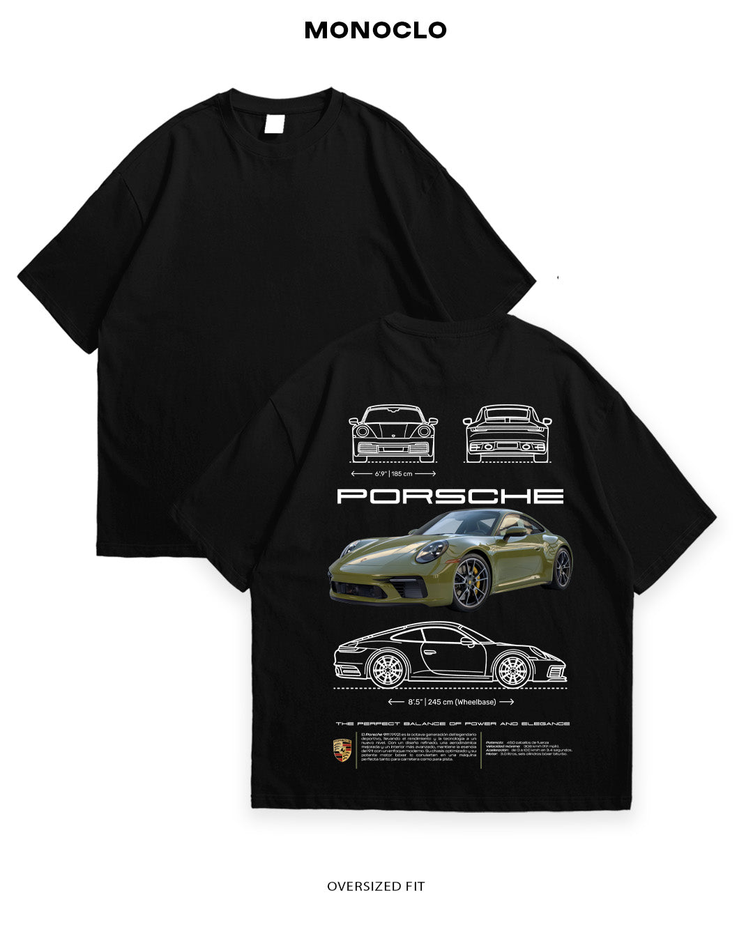 Футболка Porsche 911 Olive