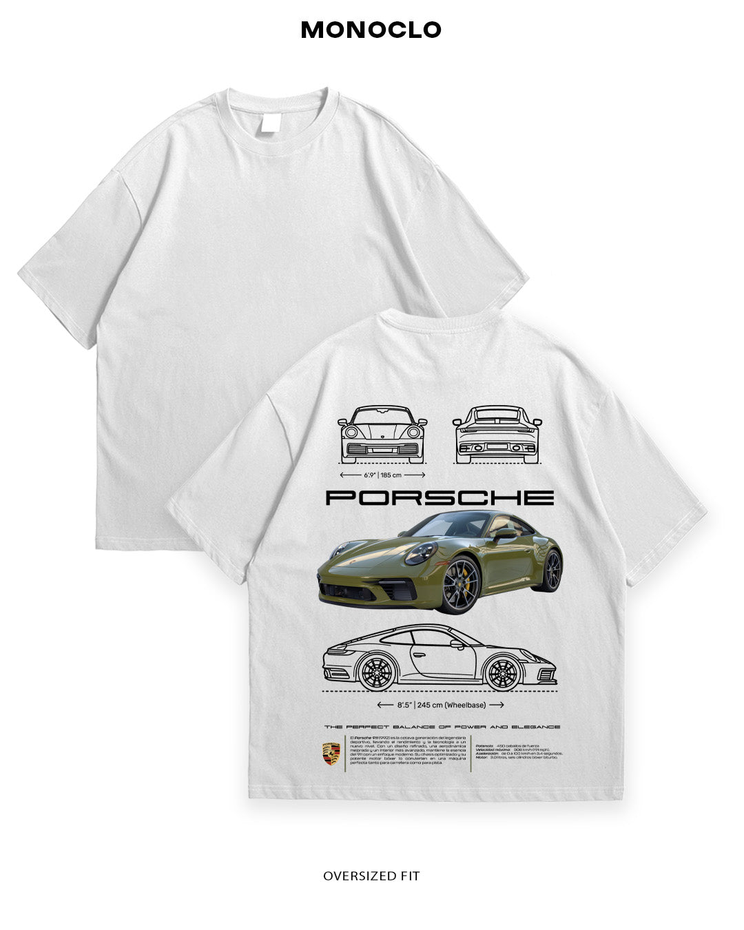 Футболка Porsche 911 Olive