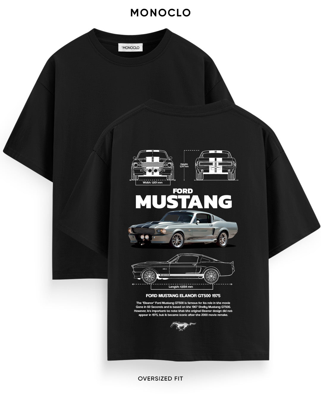 Футболка Ford Mustang Eleanor GT500 1967