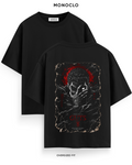 Чорна футболка Monoclo Guts Berserk оверсайз - вигляд спереду