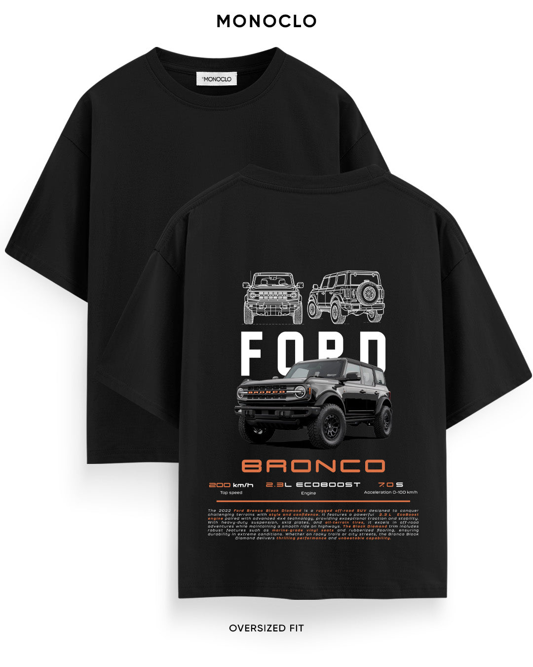 Футболка Monoclo Bronco Black Rugged