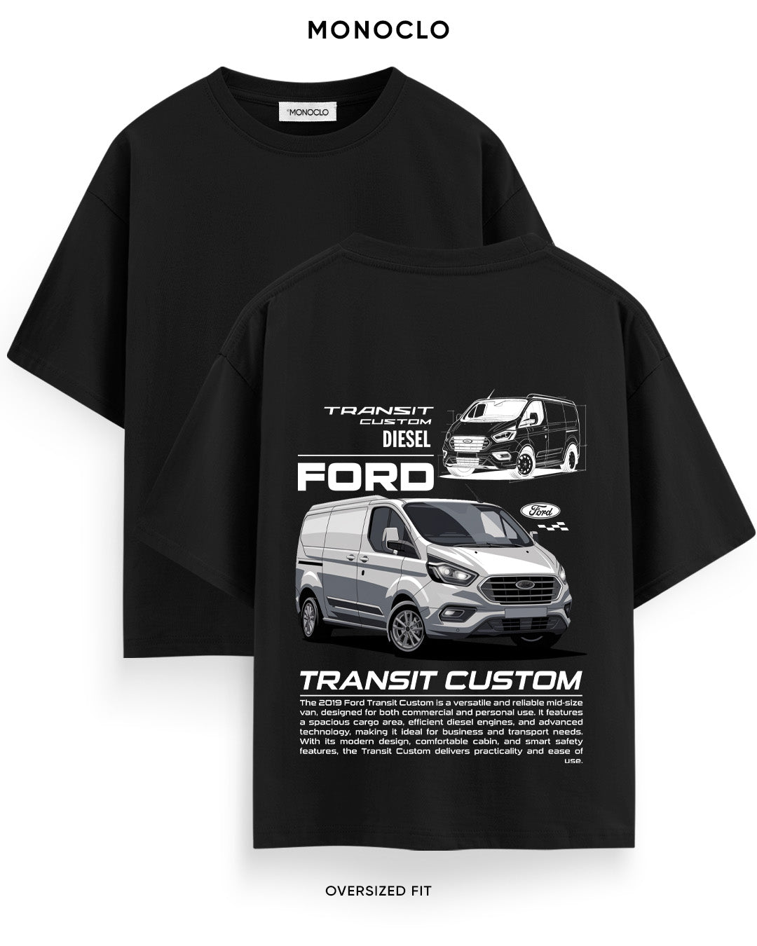 Футболка Monoclo Ford Transit Custom Diesel