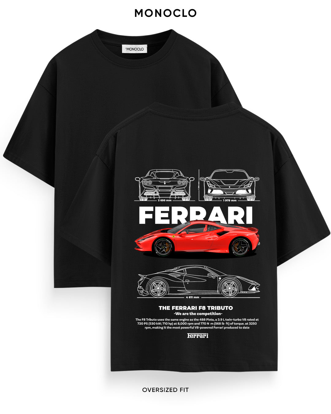 Футболка Monoclo Ferrari F8