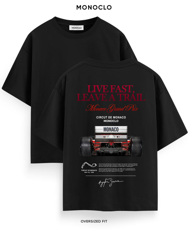 Футболка Monoclo F1 Live Fast Leave a Trail Monaco GP