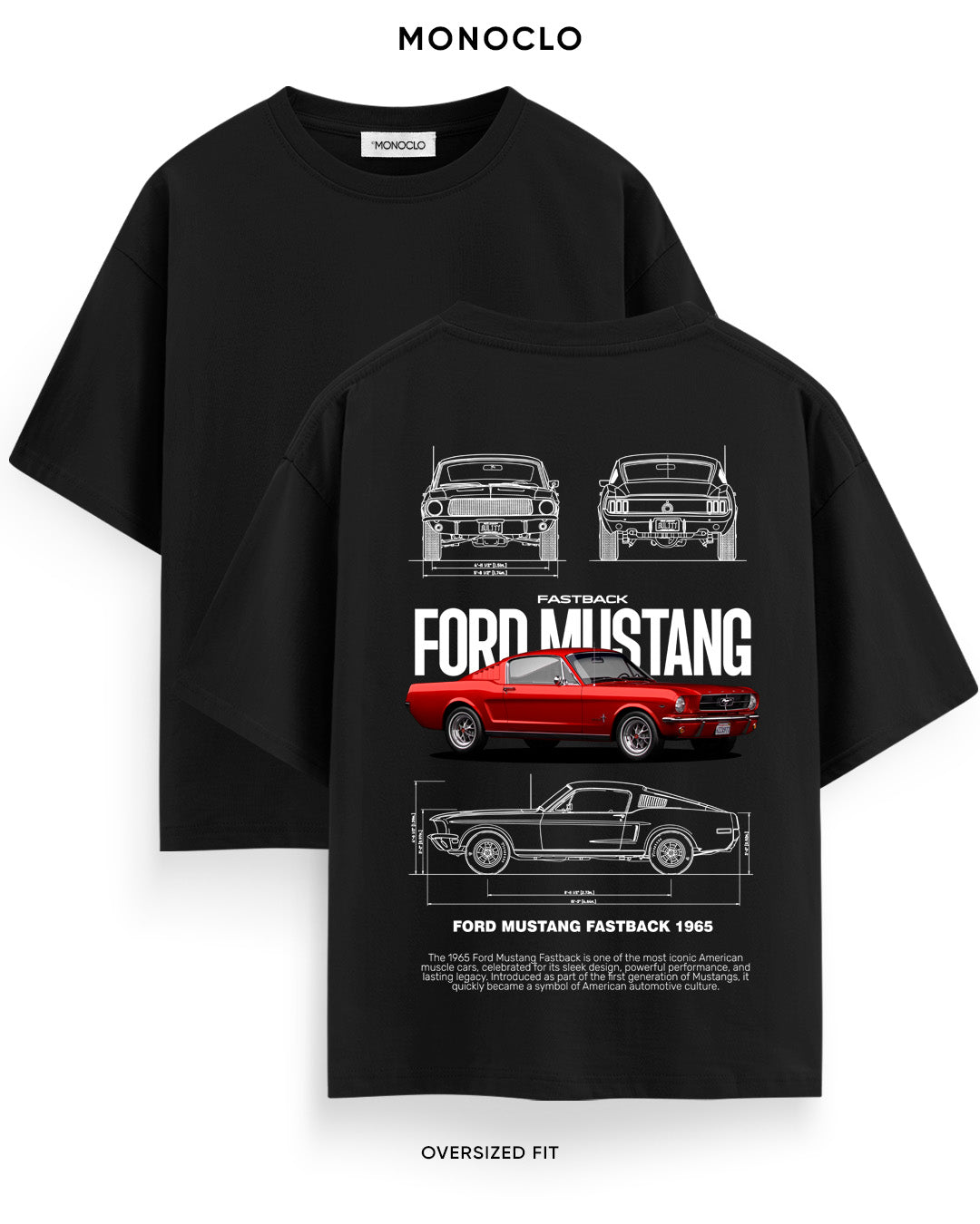 Футболка Monoclo Ford Mustang 1965 Red Legacy