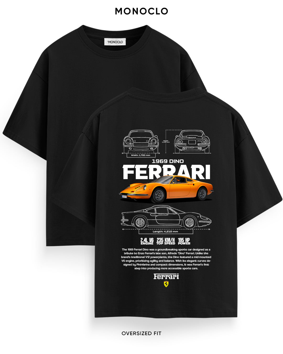 Футболка Monoclo Ferrari Dino 1969