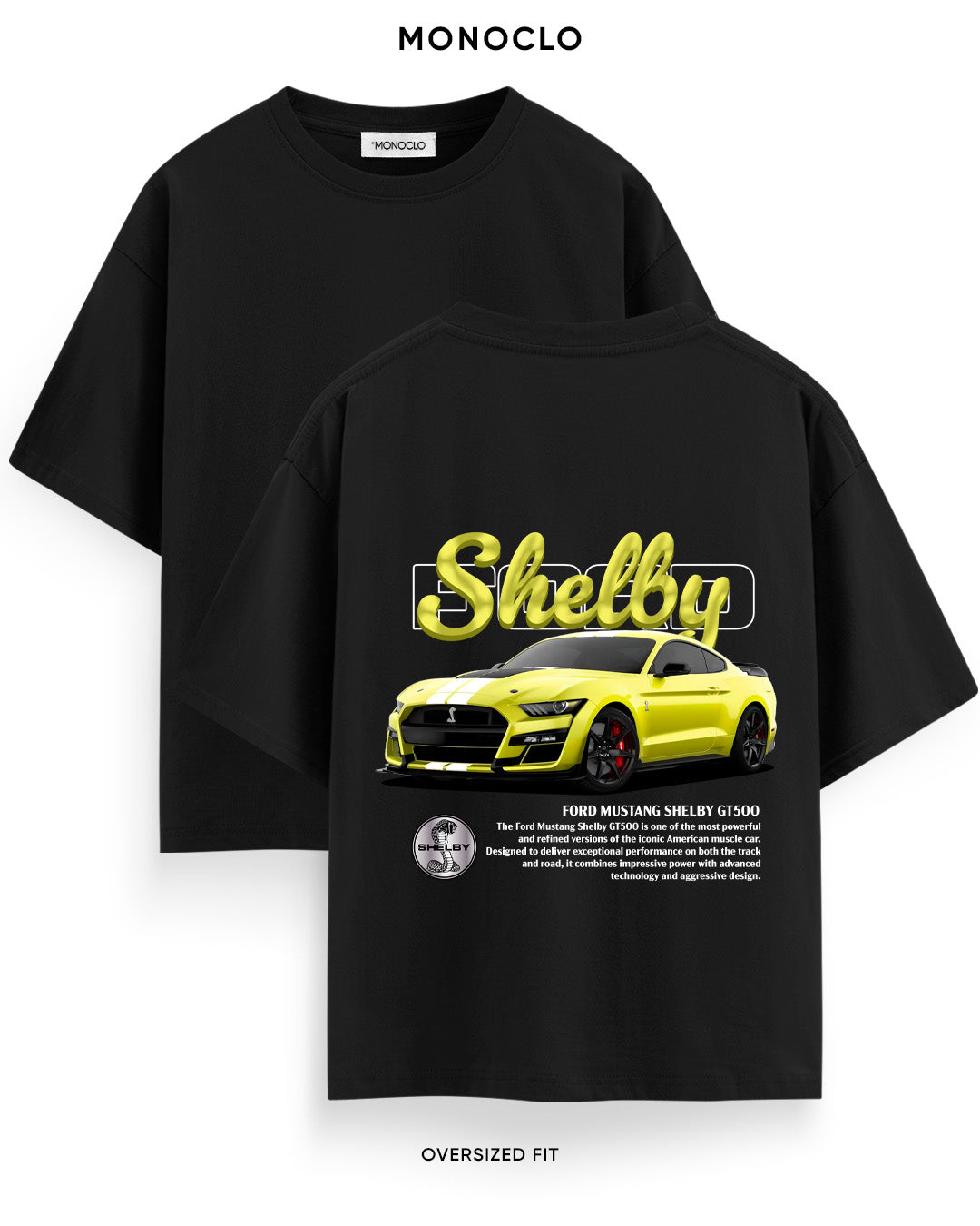 Футболка Monoclo Ford Mustang Shelby GT500 Lime