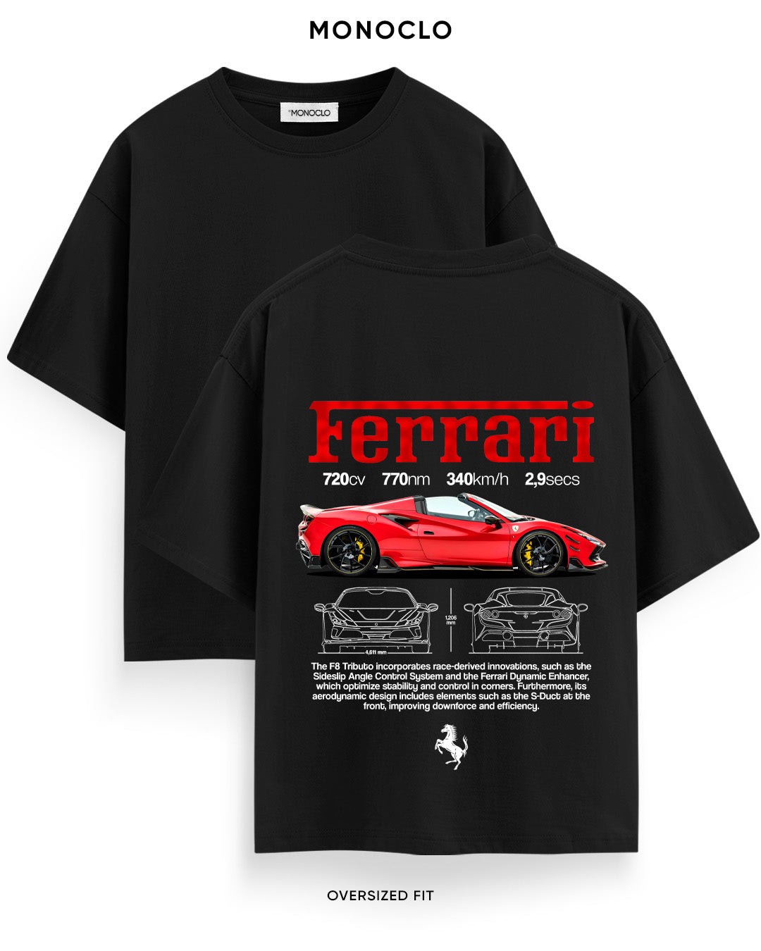 Футболка Monoclo Ferrari F8 Tributo