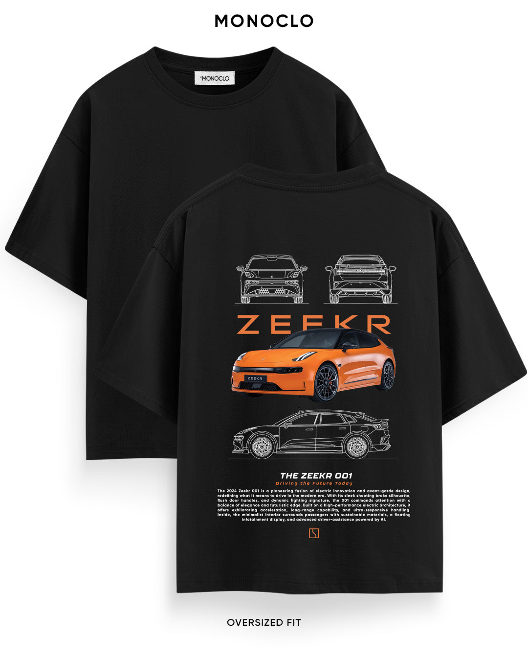 Футболка Monoclo Zeekr 001 Orange
