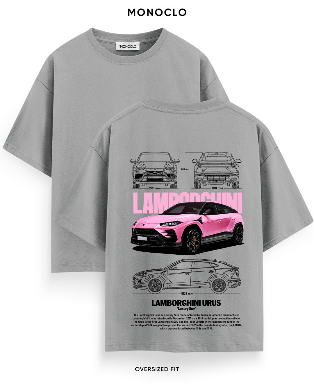 Футболка Monoclo Lamborghini Urus Marshmallow