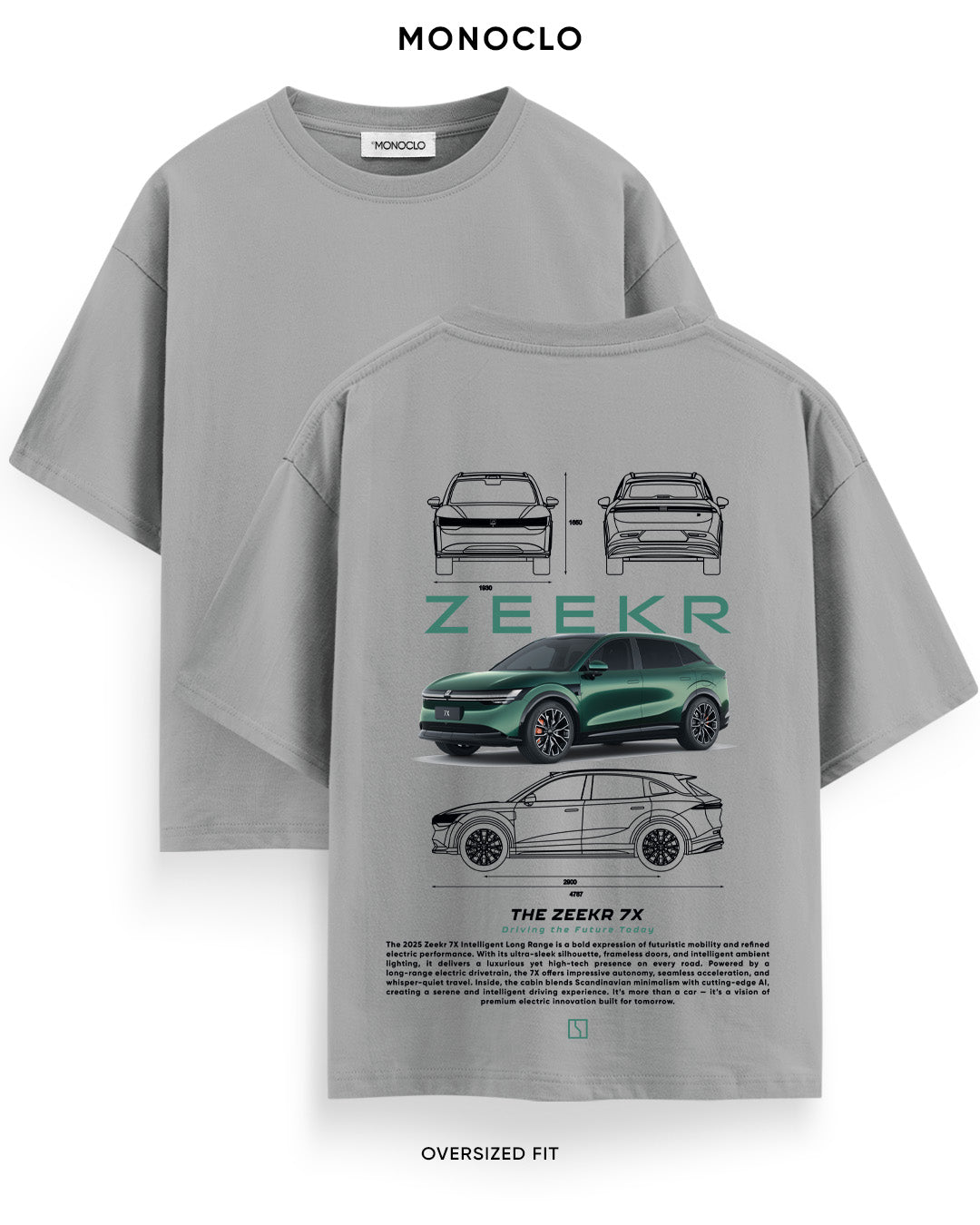 Футболка Monoclo Zeekr 7X Green