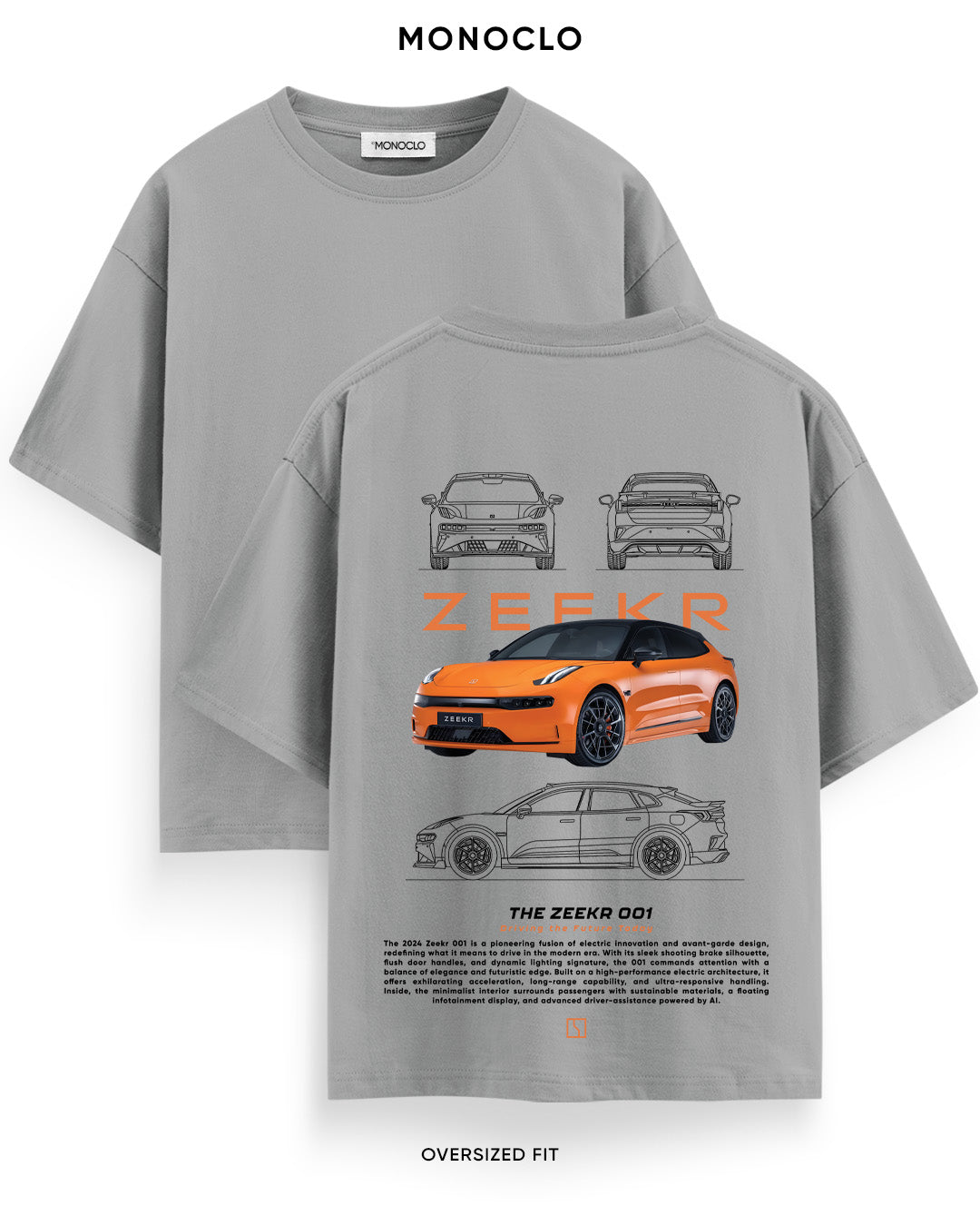 Футболка Monoclo Zeekr 001 Orange