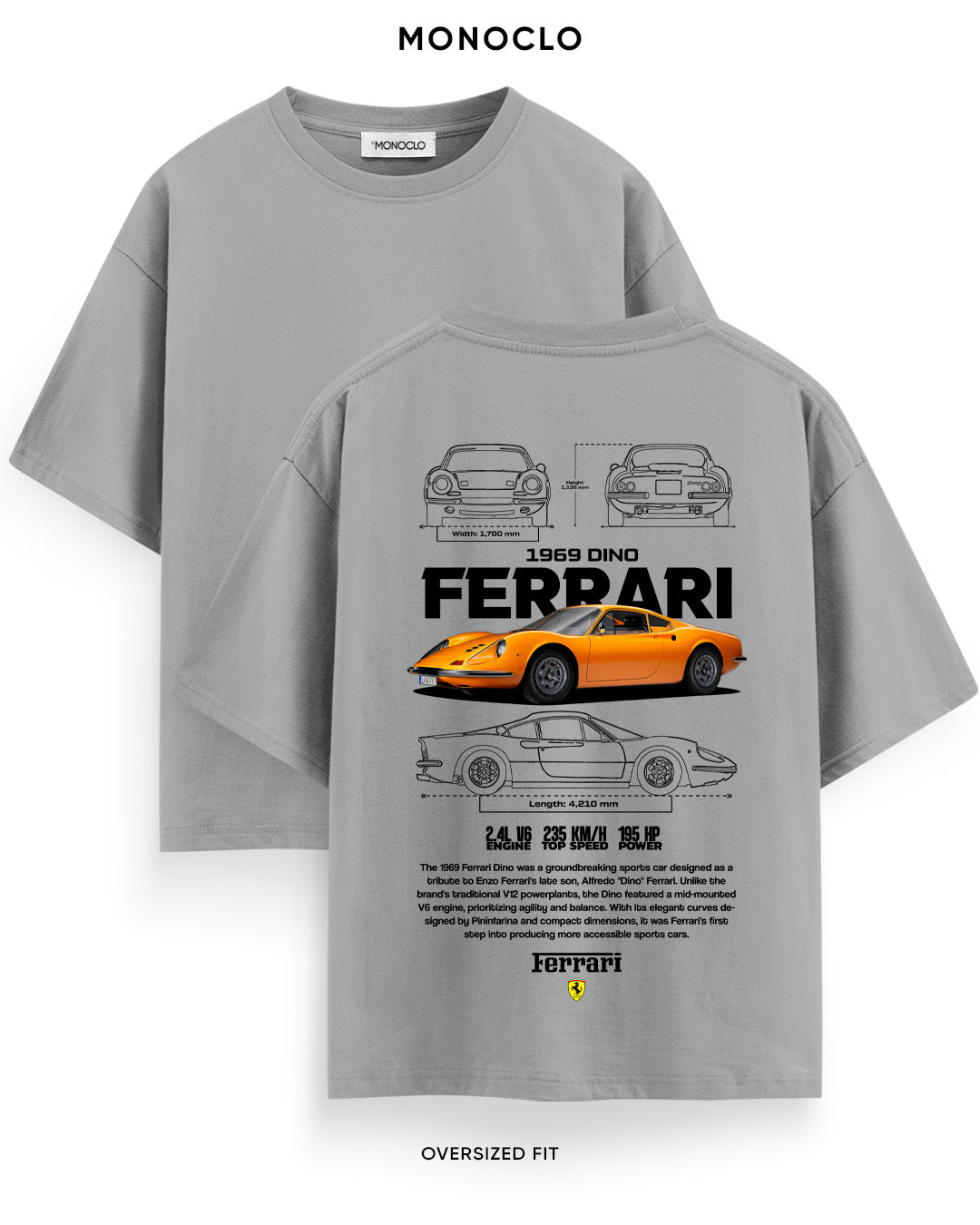 Футболка Monoclo Ferrari Dino 1969