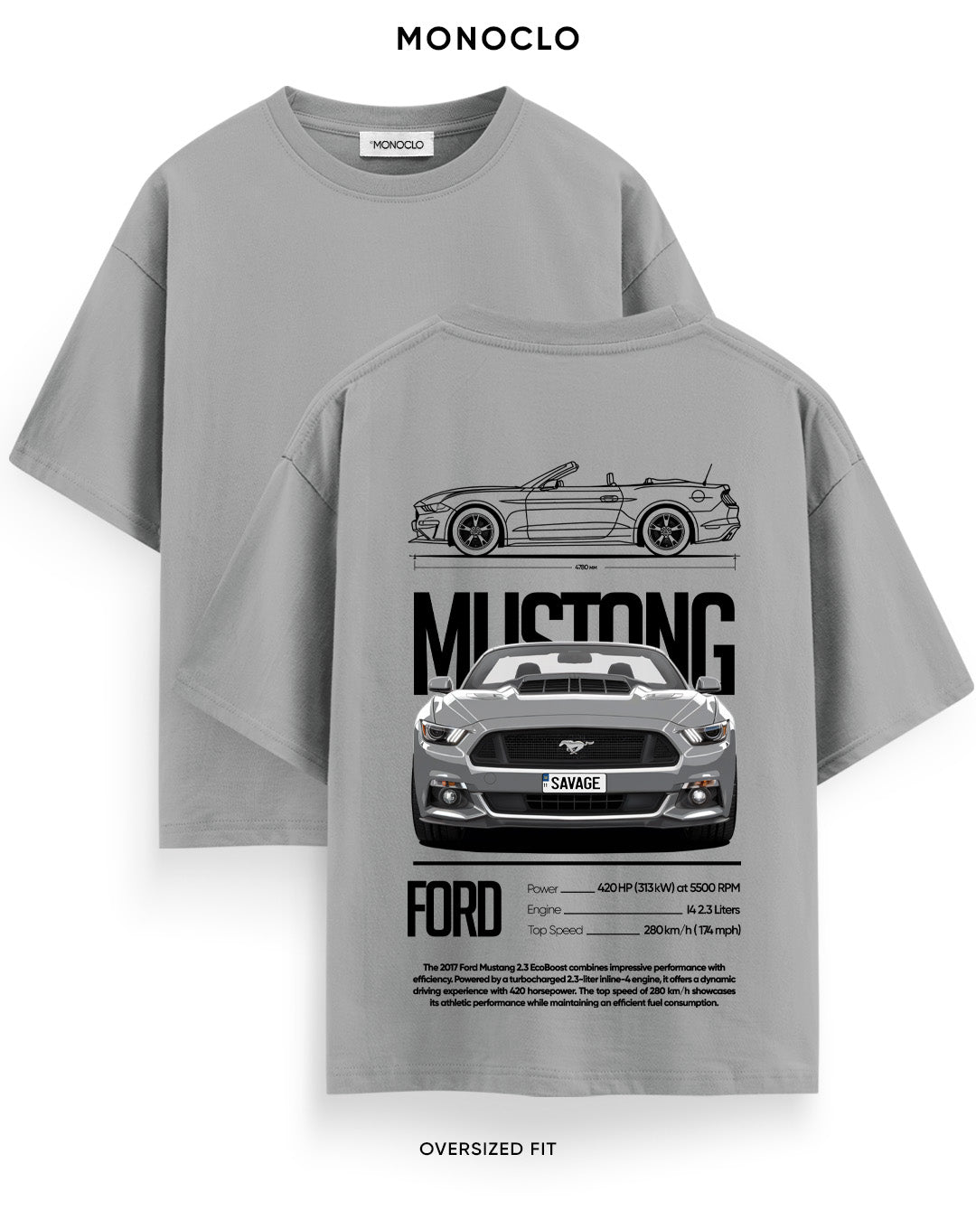 Футболка Monoclo Mustang Savage Black
