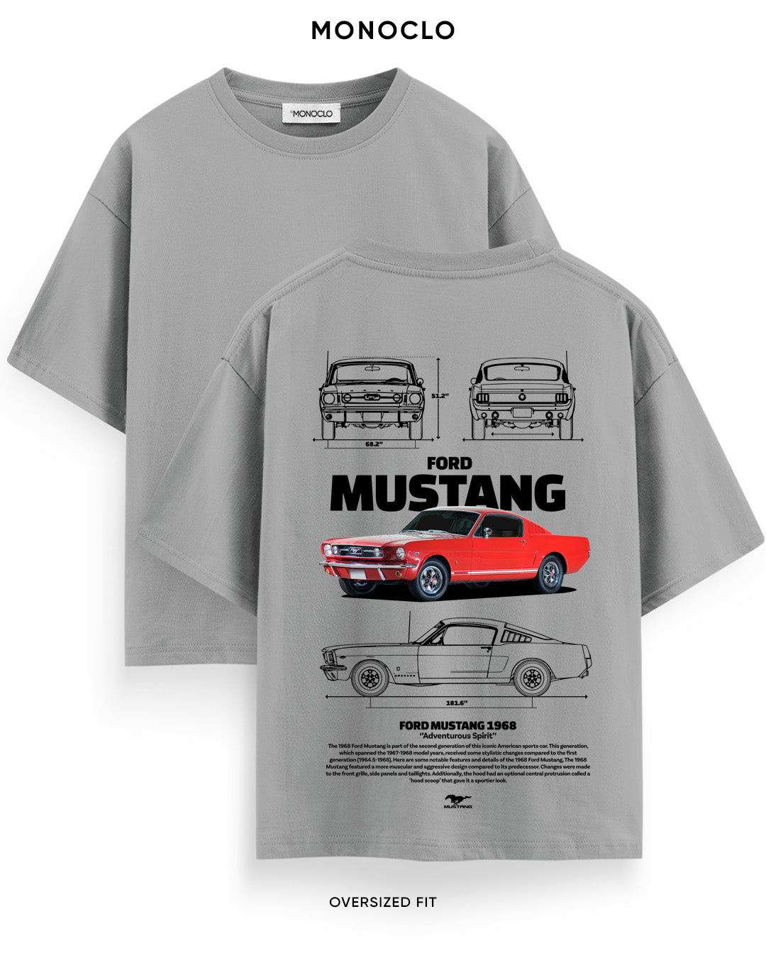 Футболка Monoclo  Mustang Mach1 Epic