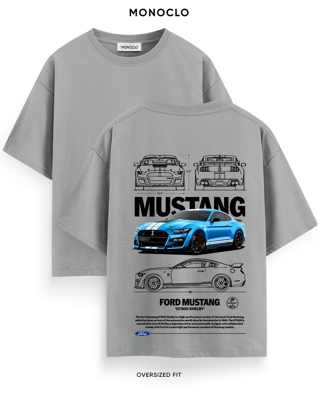 Футболка Monoclo Mustang GT500 Legend
