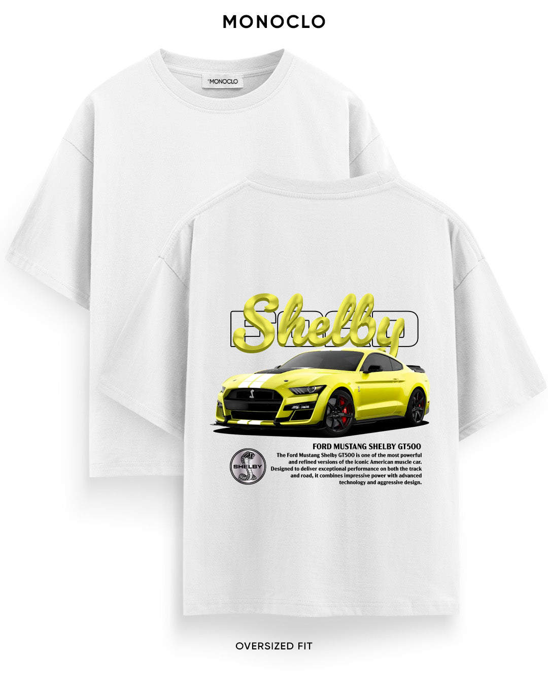 Футболка Monoclo Ford Mustang Shelby GT500 Lime