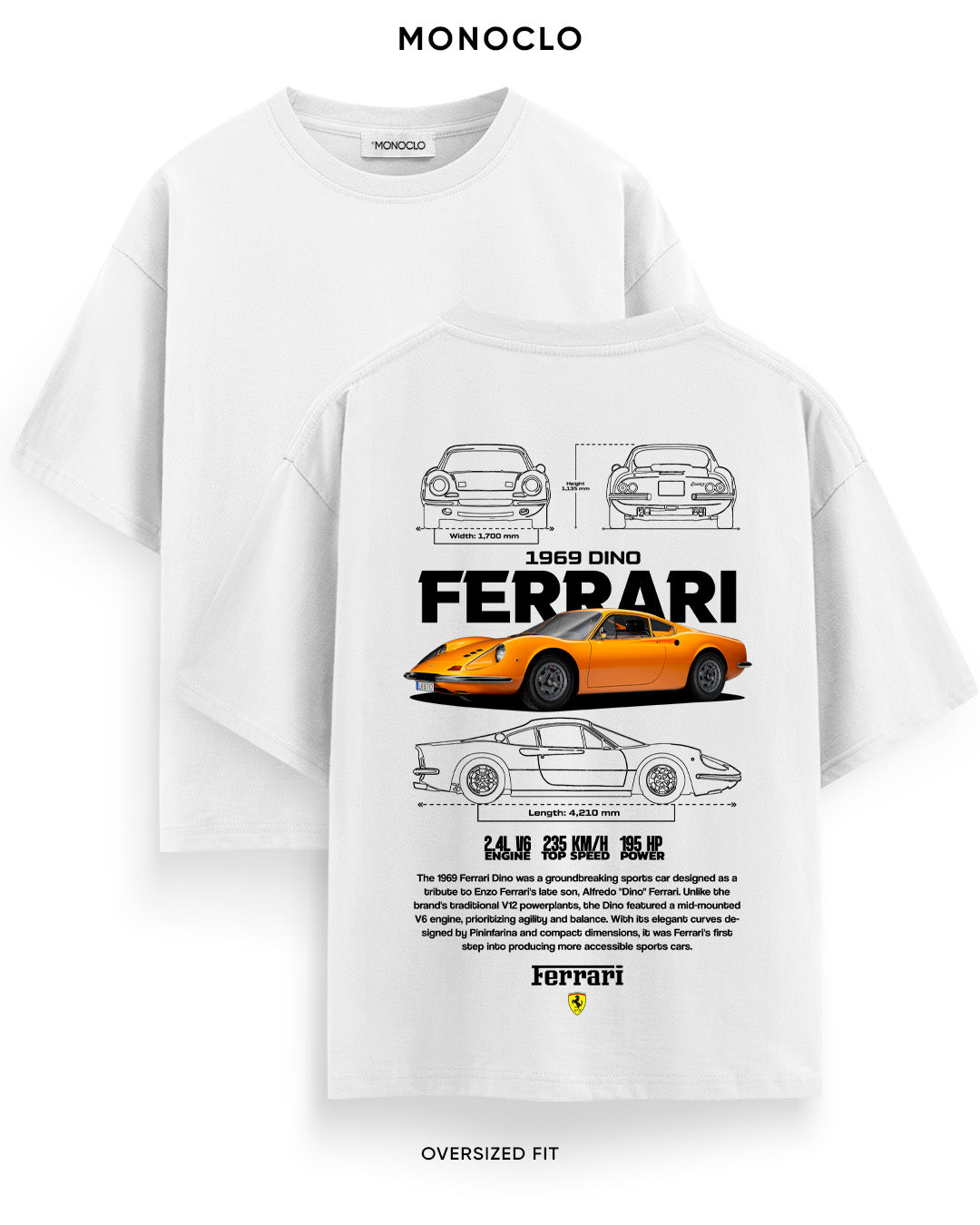 Футболка Monoclo Ferrari Dino 1969