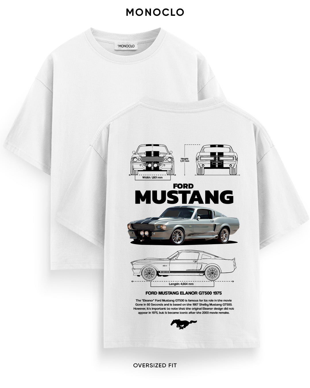 Футболка Ford Mustang Eleanor GT500 1967
