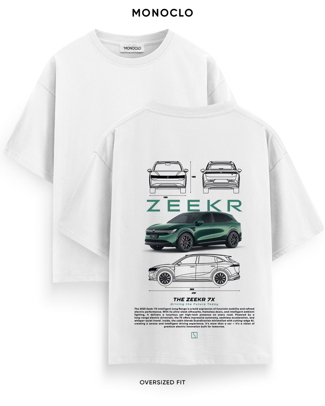 Футболка Monoclo Zeekr 7X Green