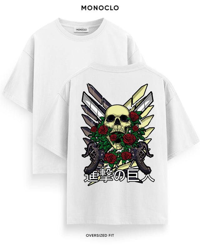 Футболка Monoclo Attack on Titan Skull