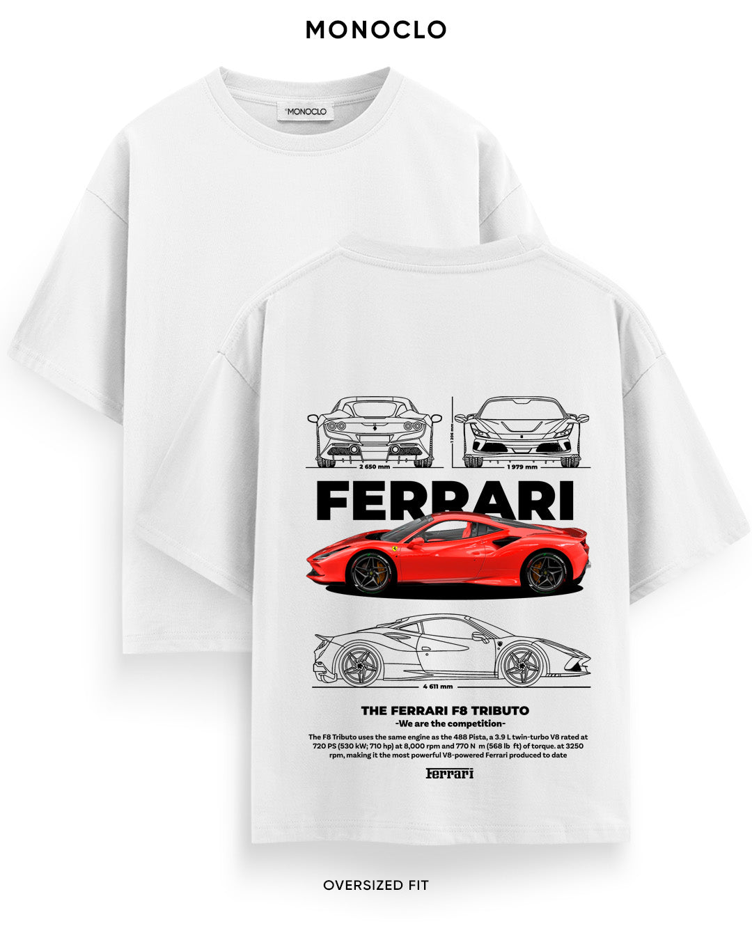Футболка Monoclo Ferrari F8