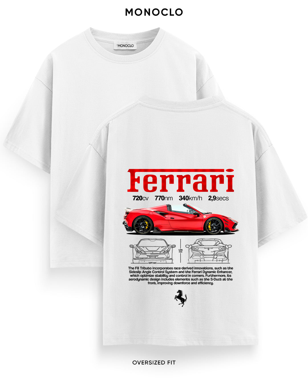 Футболка Monoclo Ferrari F8 Tributo