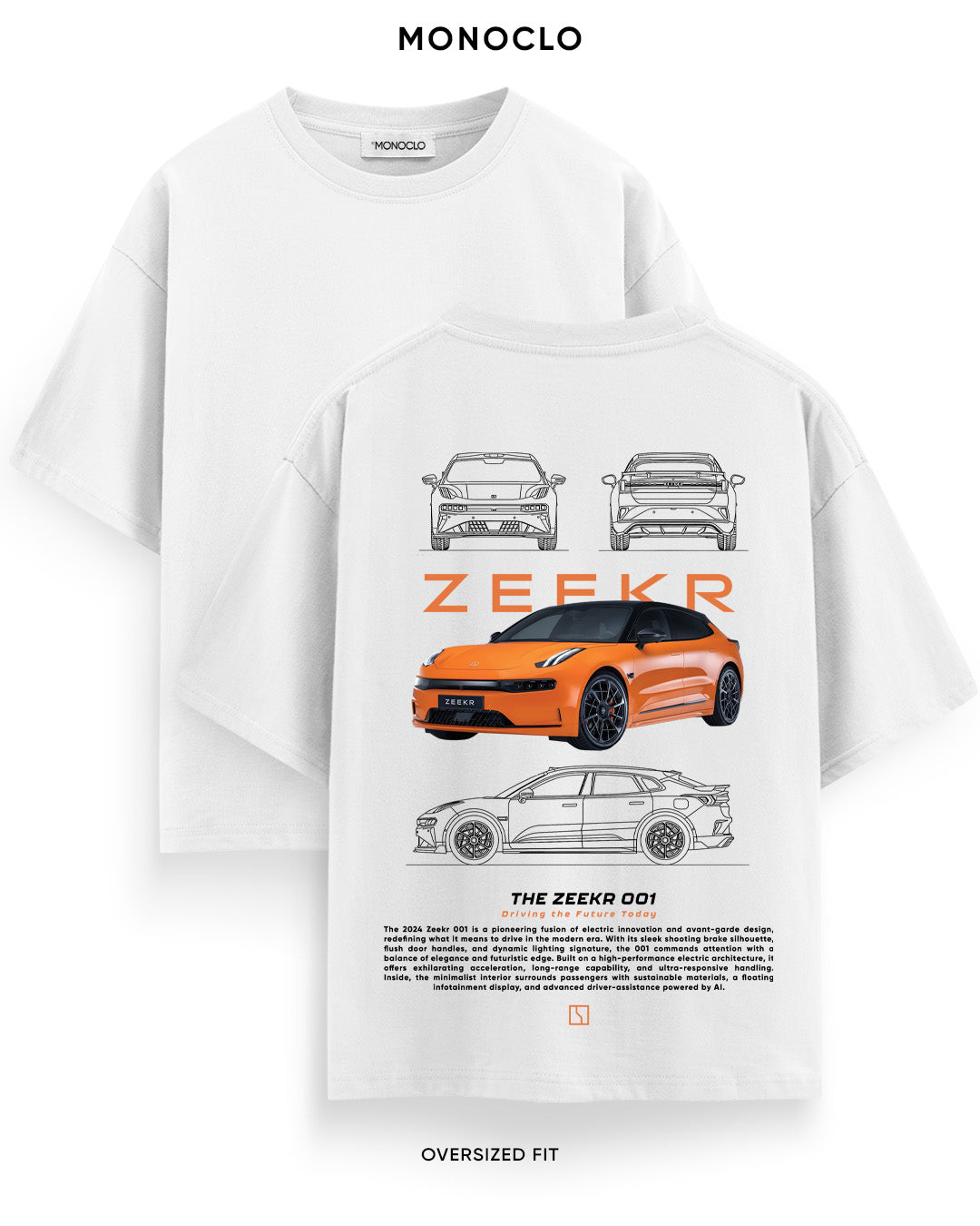Футболка Monoclo Zeekr 001 Orange