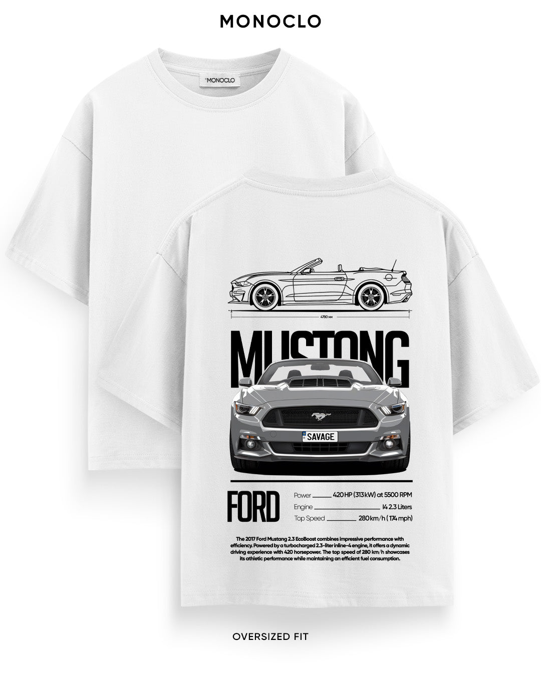 Футболка Monoclo Mustang Savage Black