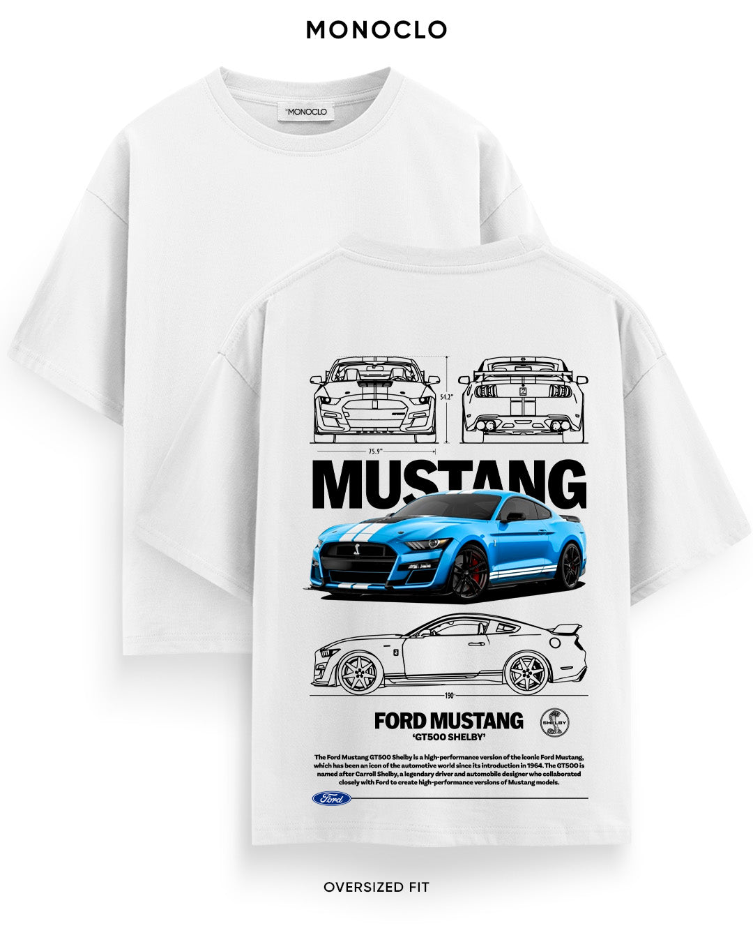 Футболка Monoclo Mustang GT500 Legend