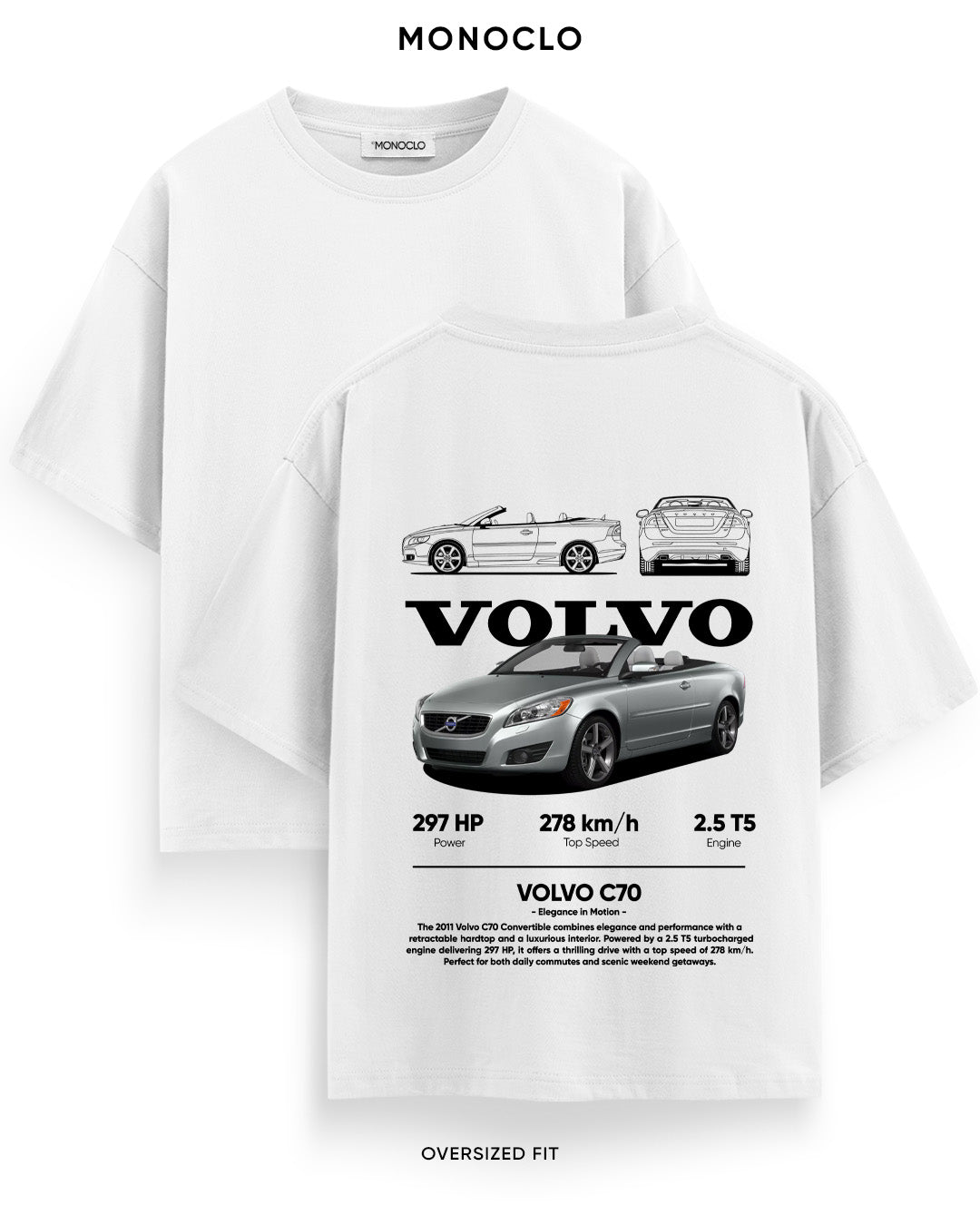 Футболка Monoclo Volvo C70