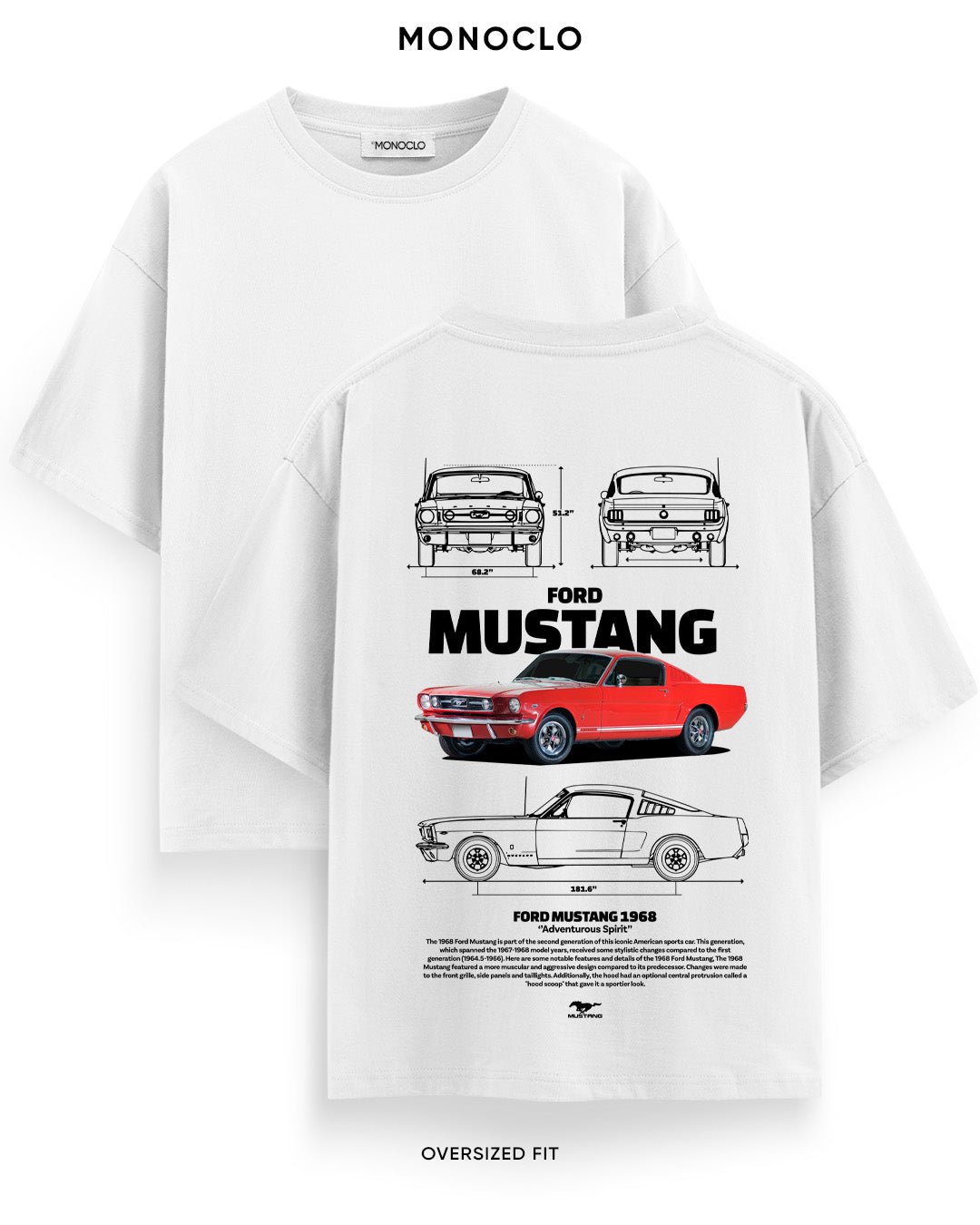 Футболка Monoclo  Mustang Mach1 Epic
