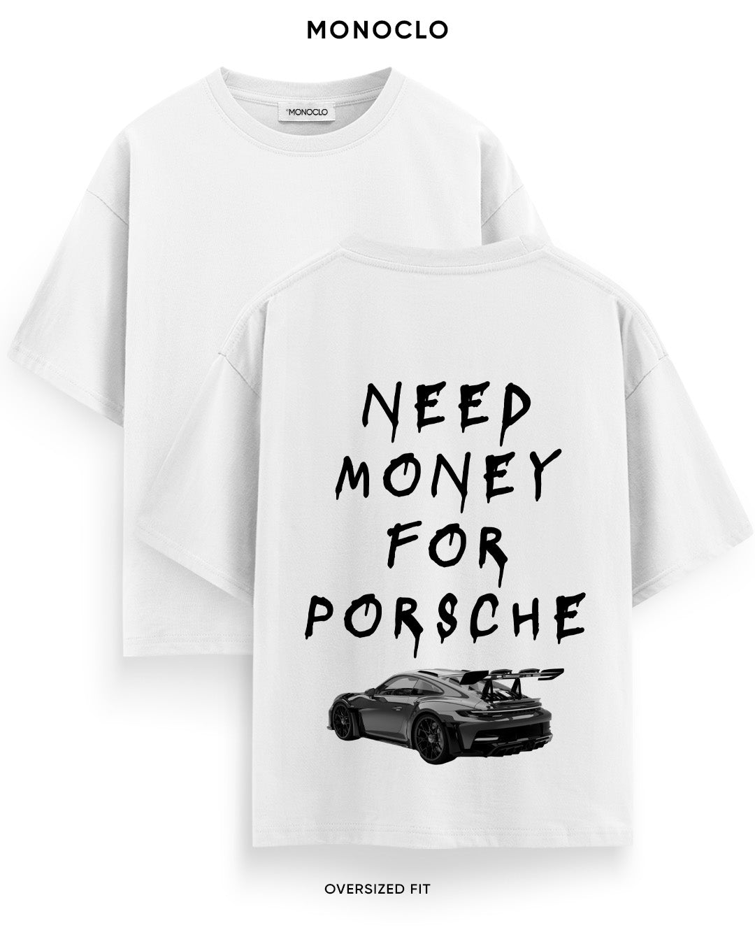 Футболка Monoclo Need Money For Porsche 911