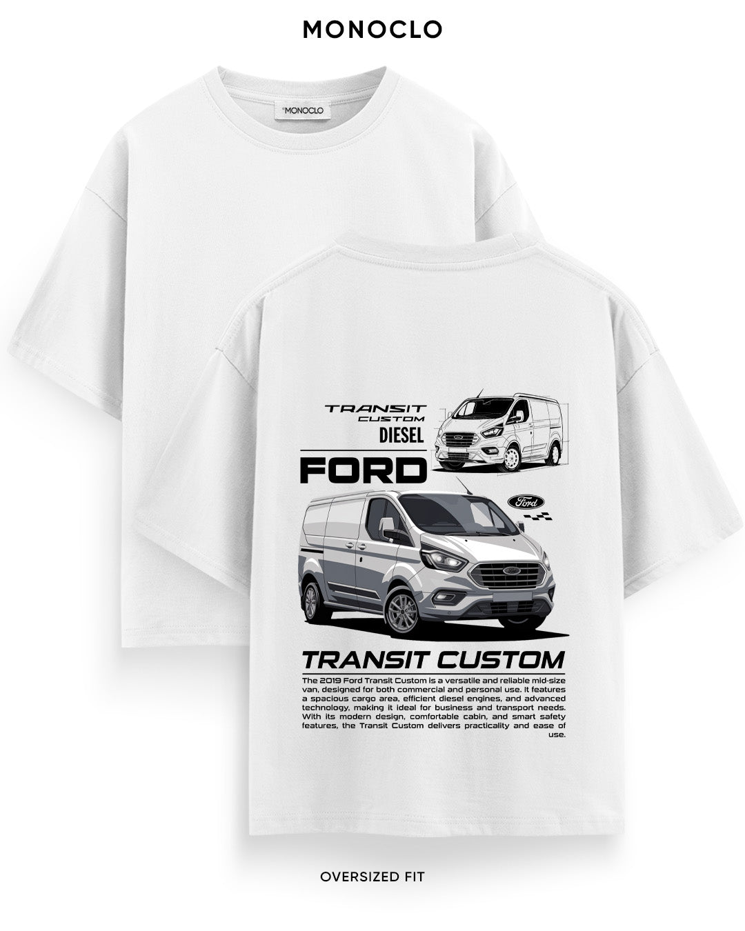 Футболка Monoclo Ford Transit Custom Diesel