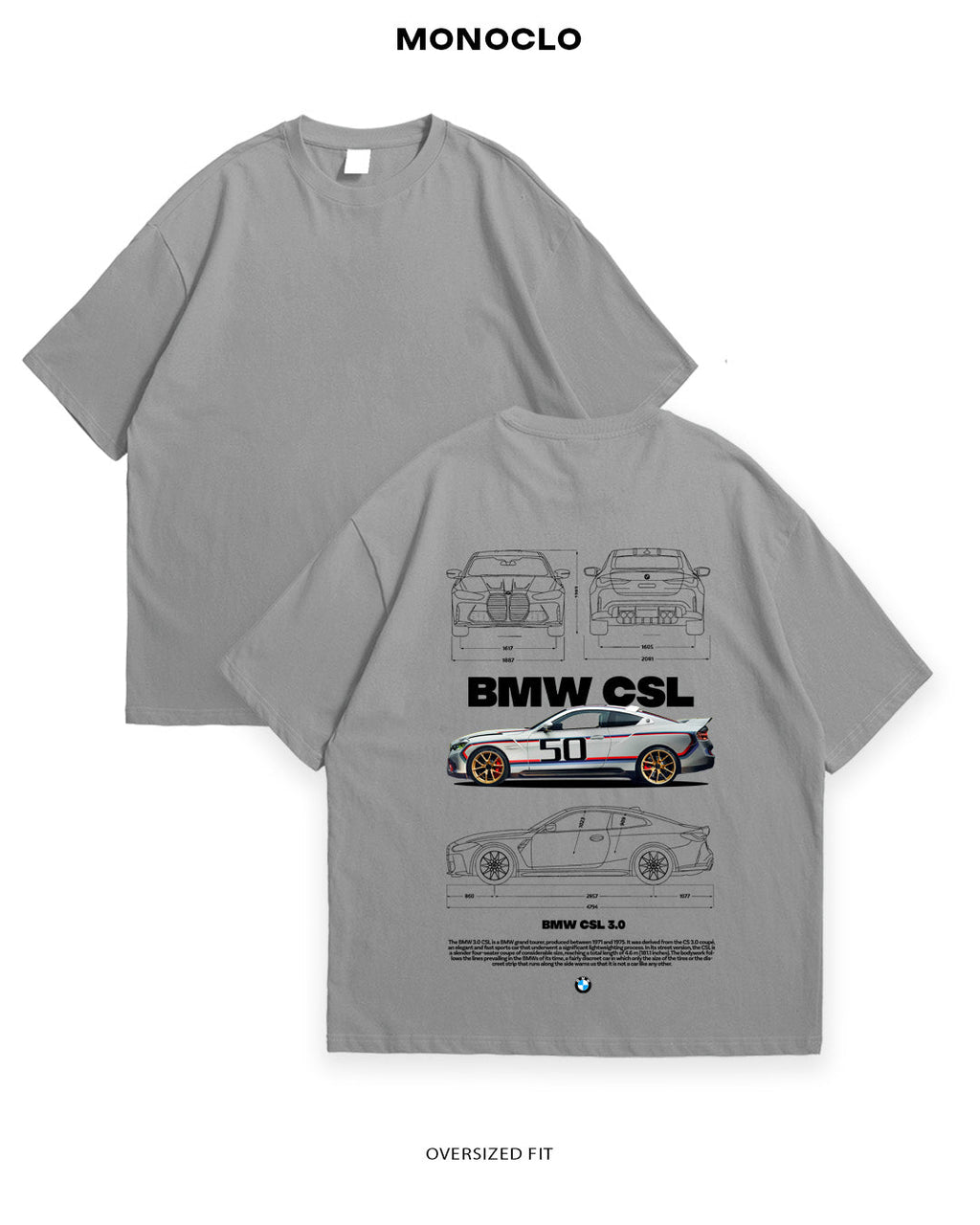Футболка BMW CSL 50 - MONOCLO UA