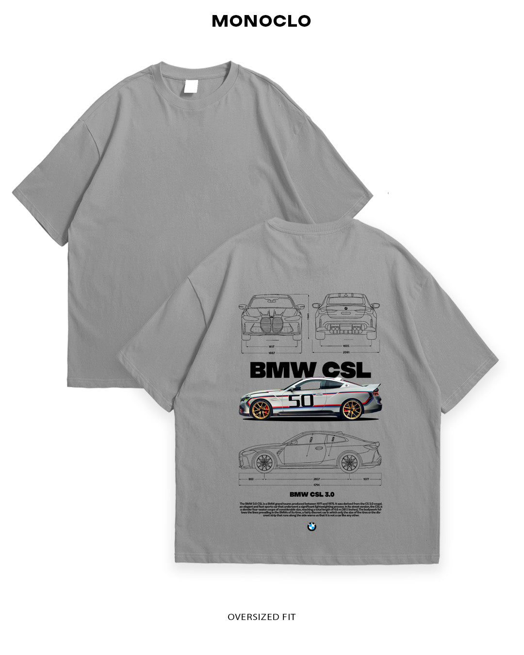 Футболка BMW CSL 50 - MONOCLO UA