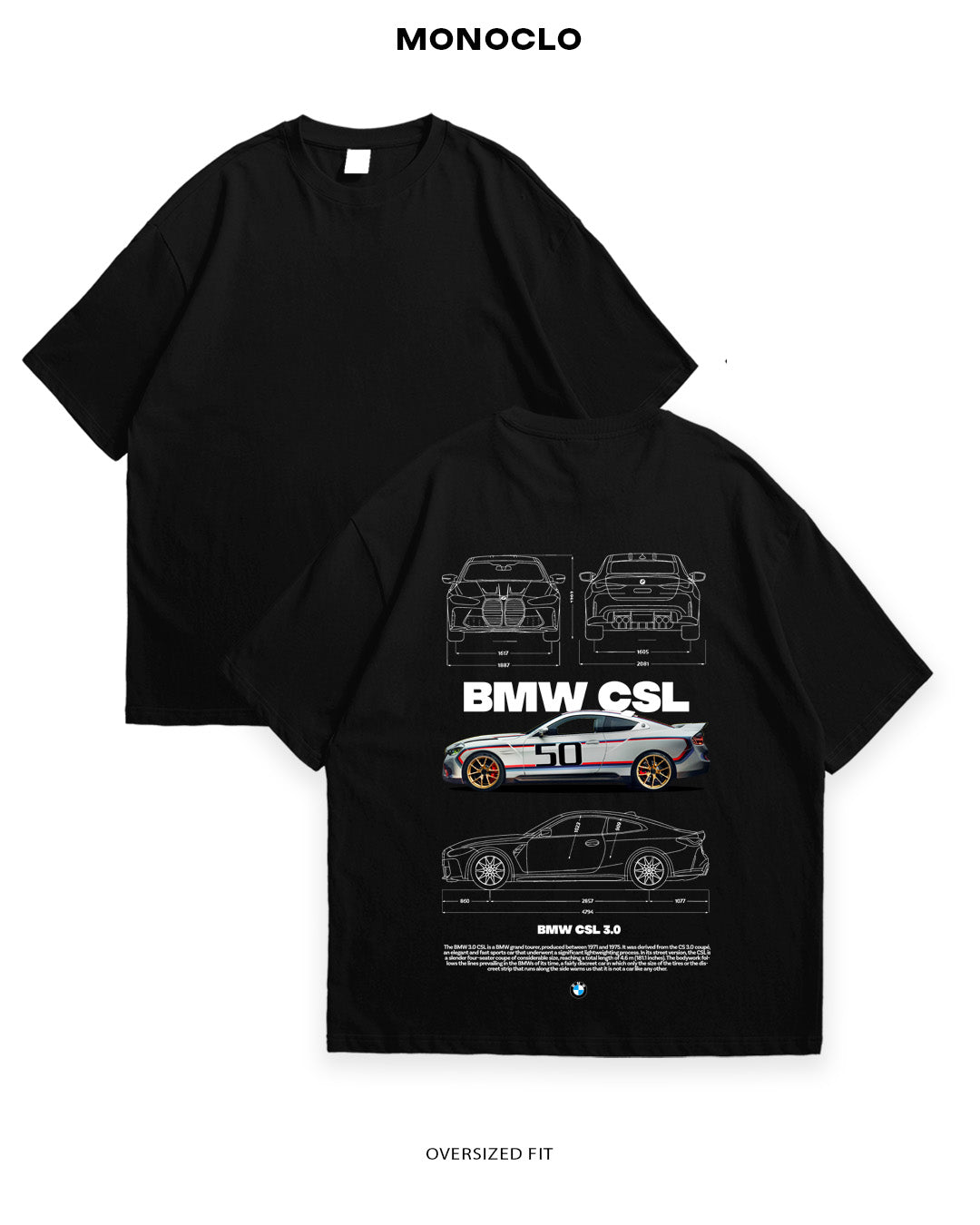 Футболка BMW CSL 50 - MONOCLO UA