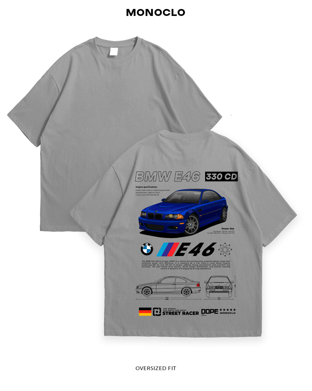 Футболка BMW E46 330 CD - MONOCLO UA