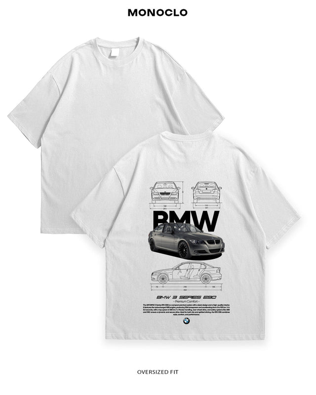 Футболка BMW E90 - shop_name Білий