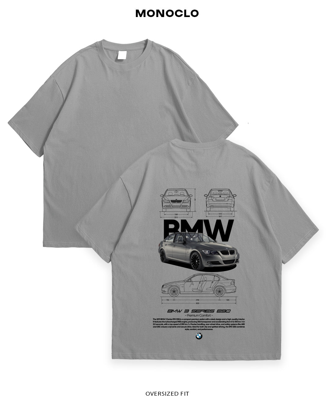 Футболка BMW E90 - shop_name Графітовий