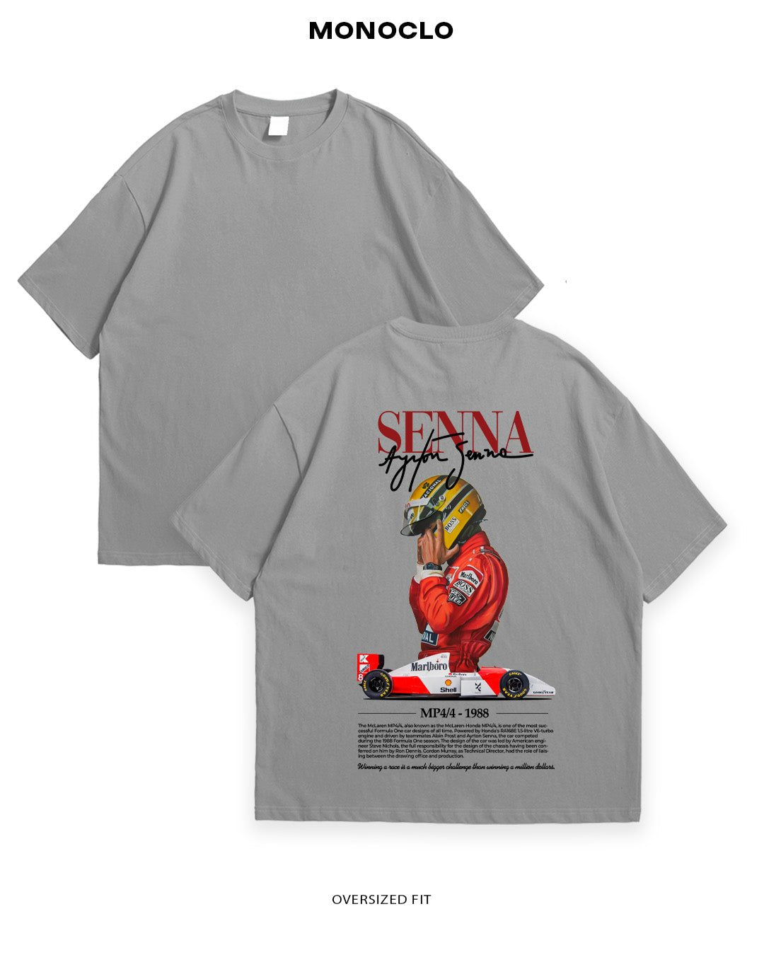 Футболка F1 Ayrton Senna 3 - MONOCLO UA