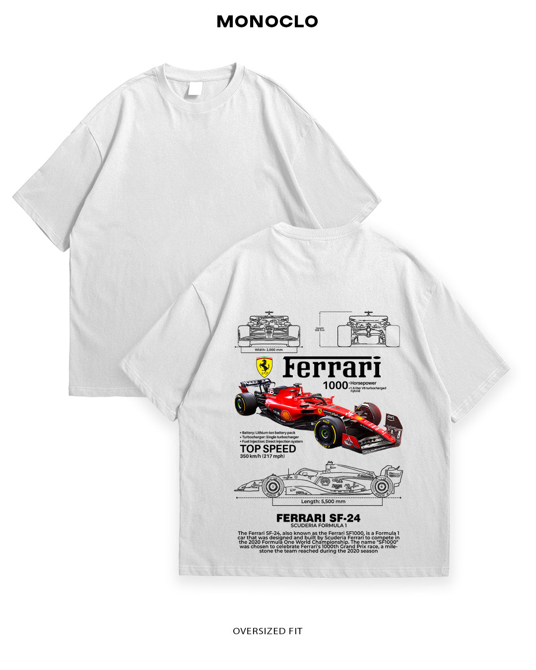 Футболка F1 Ferrari SF - 24 - MONOCLO UA