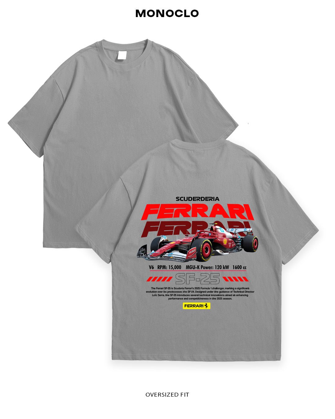 Футболка F1 Ferrari SF - 25 Bolid - MONOCLO UA