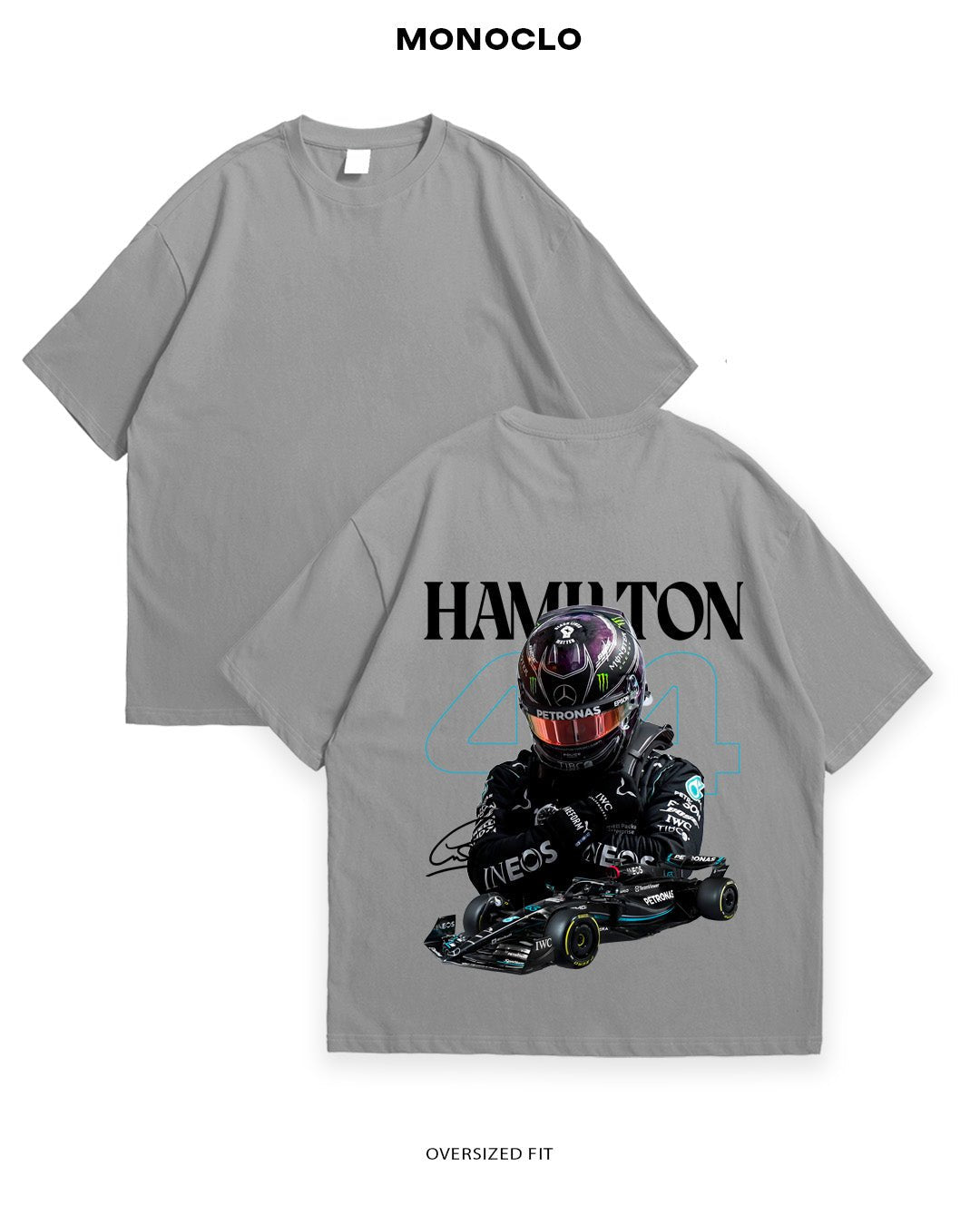Футболка F1 Hamilton 44 Black Edition - MONOCLO UA