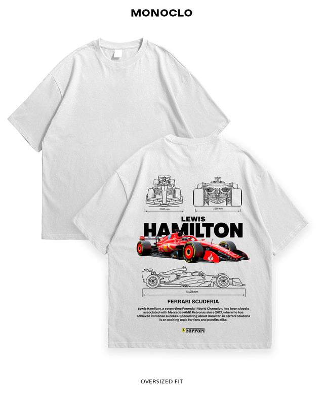 Футболка F1 Hamilton Red - shop_name Білий