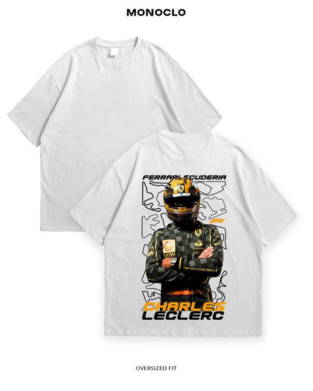 Футболка F1 Leclerc Black Suit - MONOCLO UA