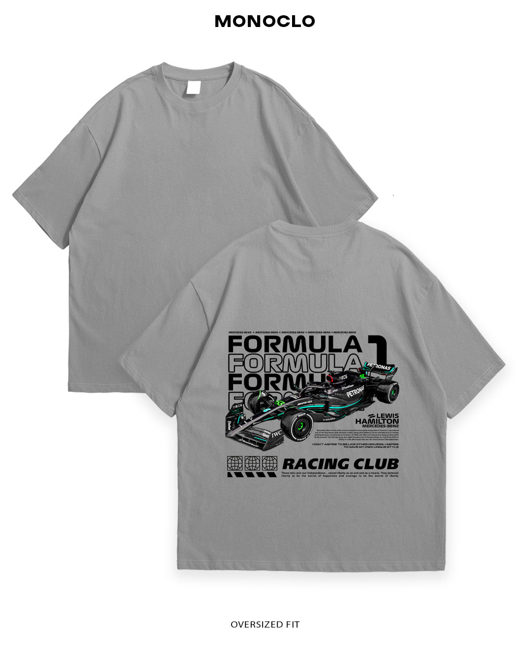 Футболка F1 Lewis Hamilton - Racing Club Edition - MONOCLO UA