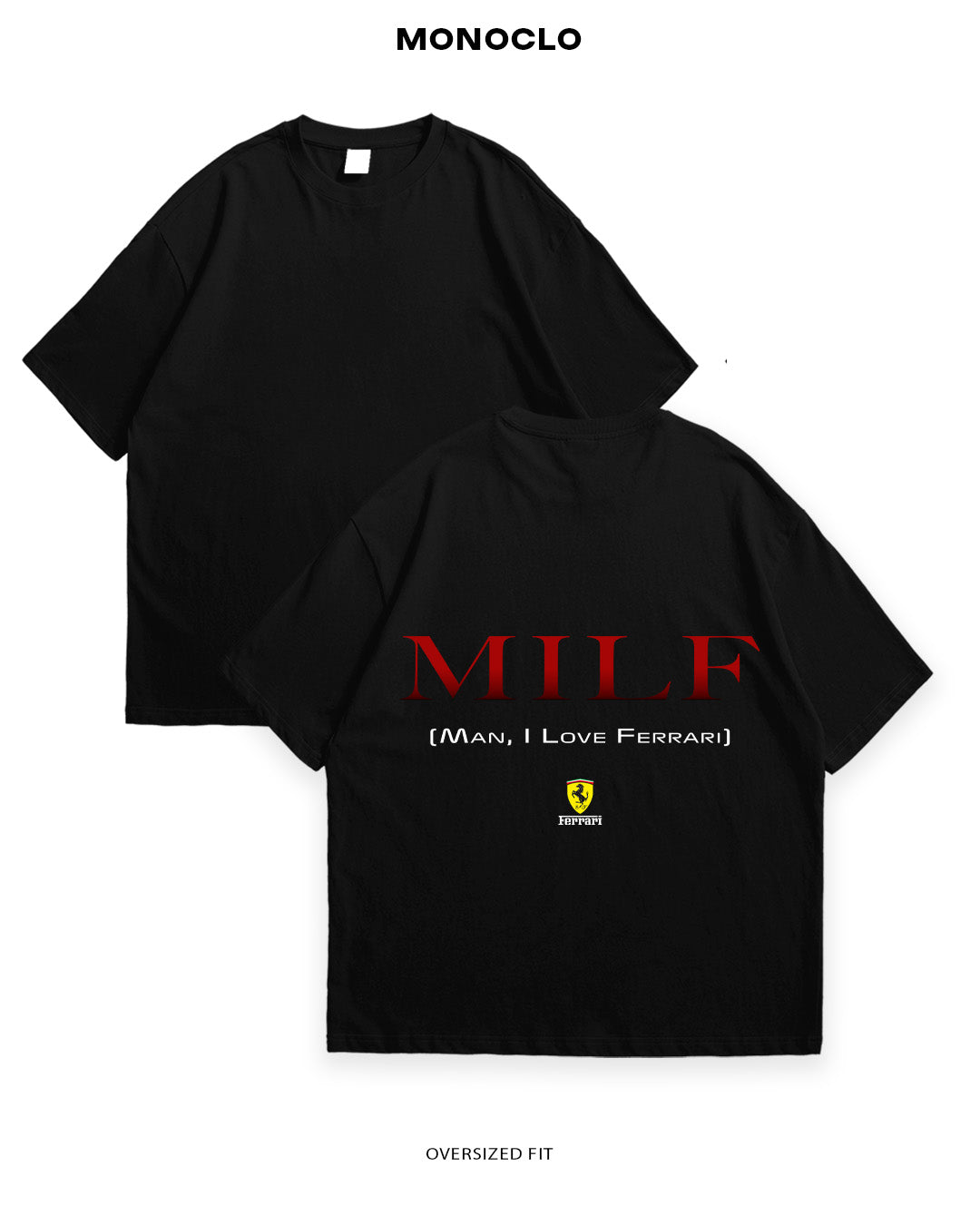 Футболка F1 MILF Ferrari - shop_name Чорний