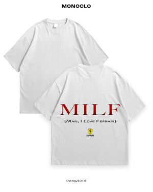Футболка F1 MILF Ferrari - shop_name Білий