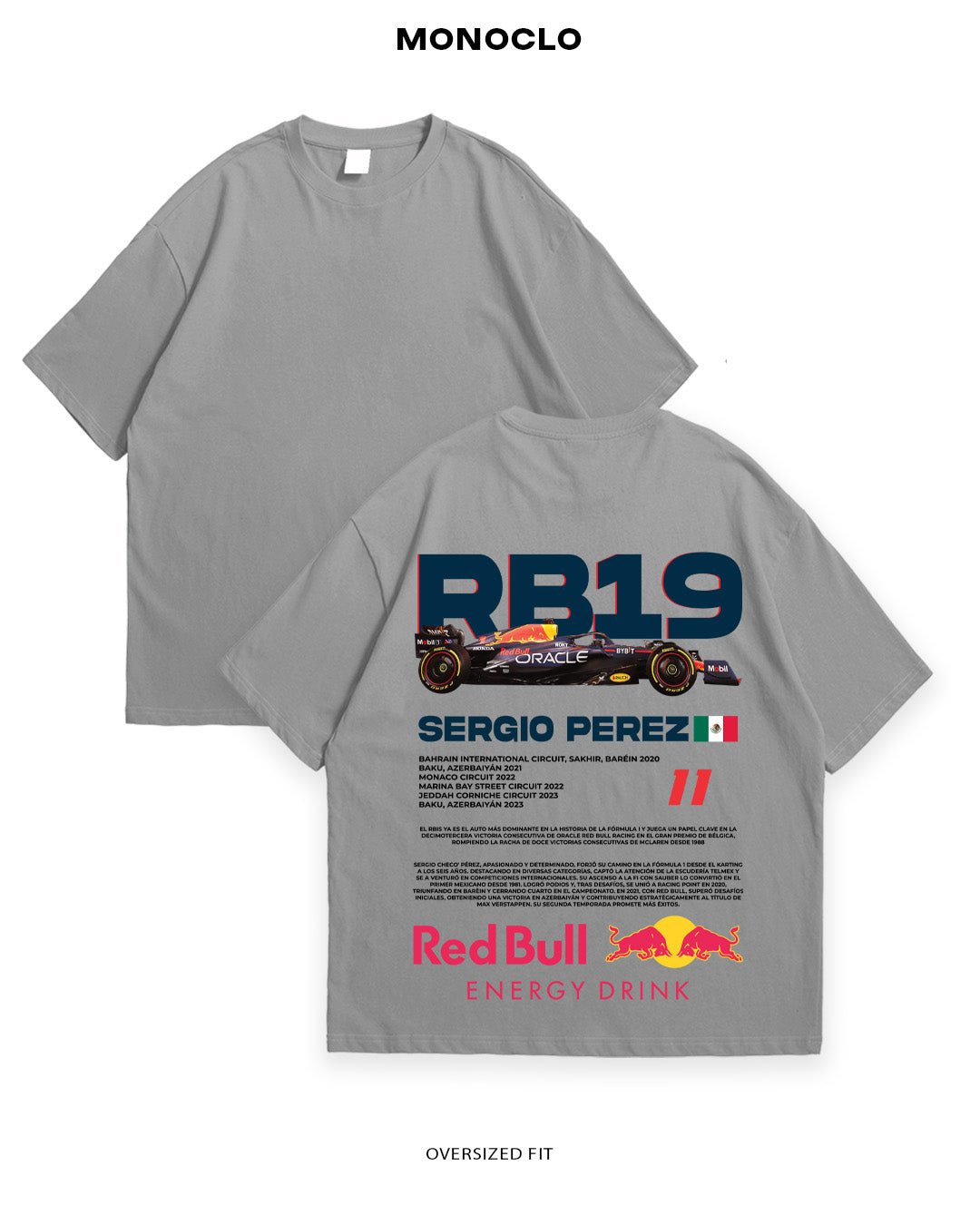 Футболка F1 RB19 Sergio Perez - MONOCLO UA